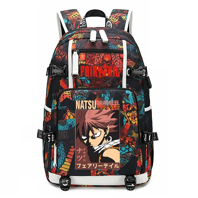 sac à dos d'école imprimé fairy tail anime, grande capacité, sac à livres pour adolescents et enfants, sac à dos de voyage décontracté