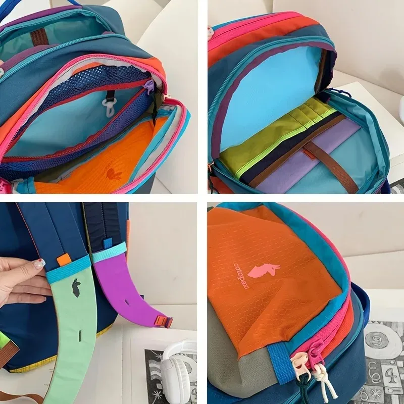 sac à dos alpaca multicolore, unisexe, léger, décontracté, sportif, pour affaires, randonnée, voyage, trajets quotidiens, montagne