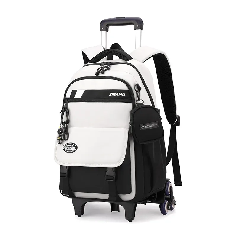 sac à dos à roulettes pour enfants, ensemble de sacs à dos à roulettes pour garçons, sac d'école avec roulettes, sac à bagages roulant, sac de livre pour étudiants