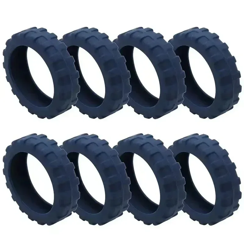 housse de roue de bagage en caoutchouc épais, manchon de protection, roue universelle résistante à l'usure, housse en silicone pour valise de voyage