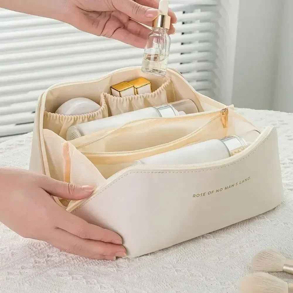 organisateur de maquillage, trousse de toilette pour femmes, trousse de maquillage, pochette de rangement, boîte de luxe pour dames, trousse à cosmétiques, sac de rangement pour voyage zip