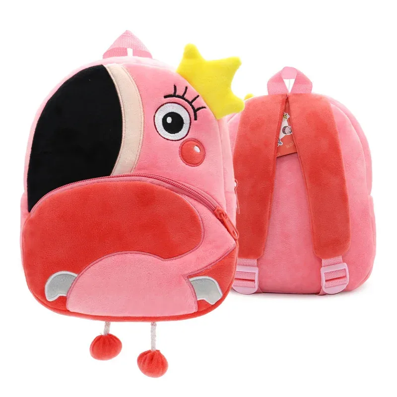 sacs à dos d'animaux de dessin animé 3d pour enfants, sac d'école en peluche douce pour enfants de la maternelle, cartables kawaii pour enfants, filles et garçons