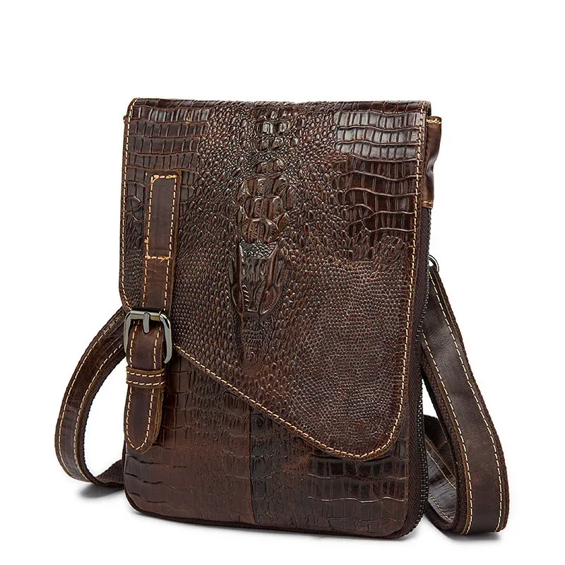 porte-documents crocodile classique en cuir véritable pour hommes, sac à main pour bureau, sac à épaule pour avocat et ipad