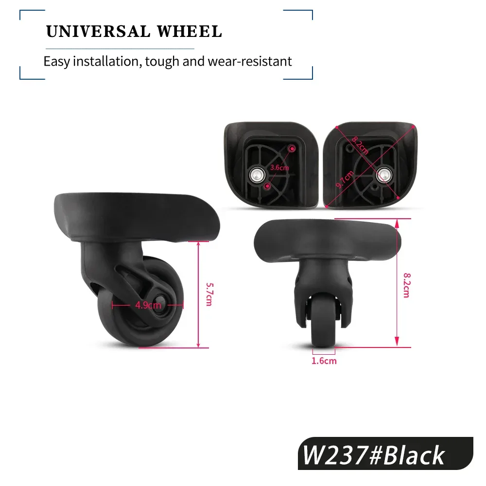 hanluoke hangsheng85 accessoires de valise à roulettes pour voyage en amérique, roue universelle jx9054