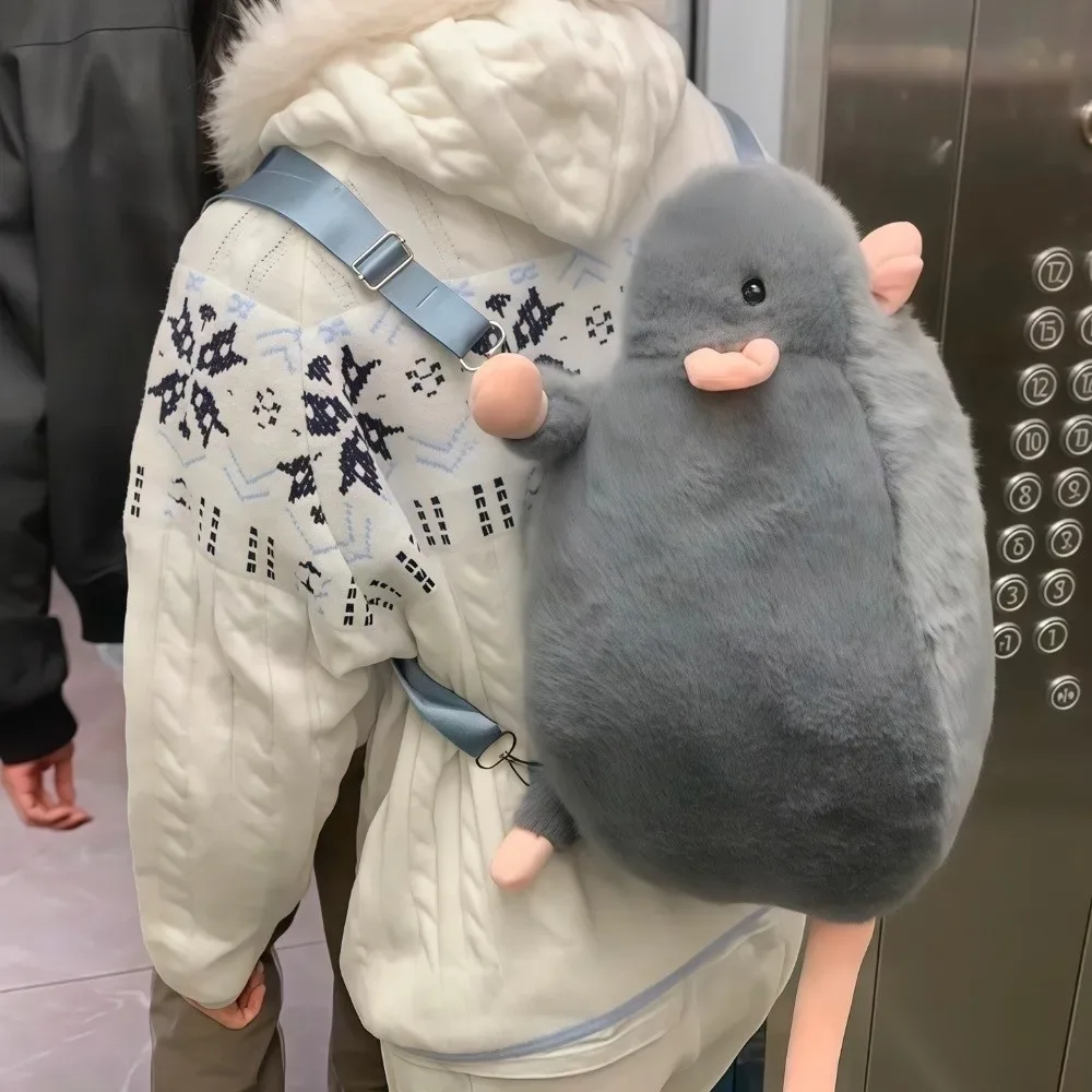 Nouveau dessin animé fleur branche Rat sac à dos fleur branche Rat mignon réaliste souris sac à dos doux Figure animale