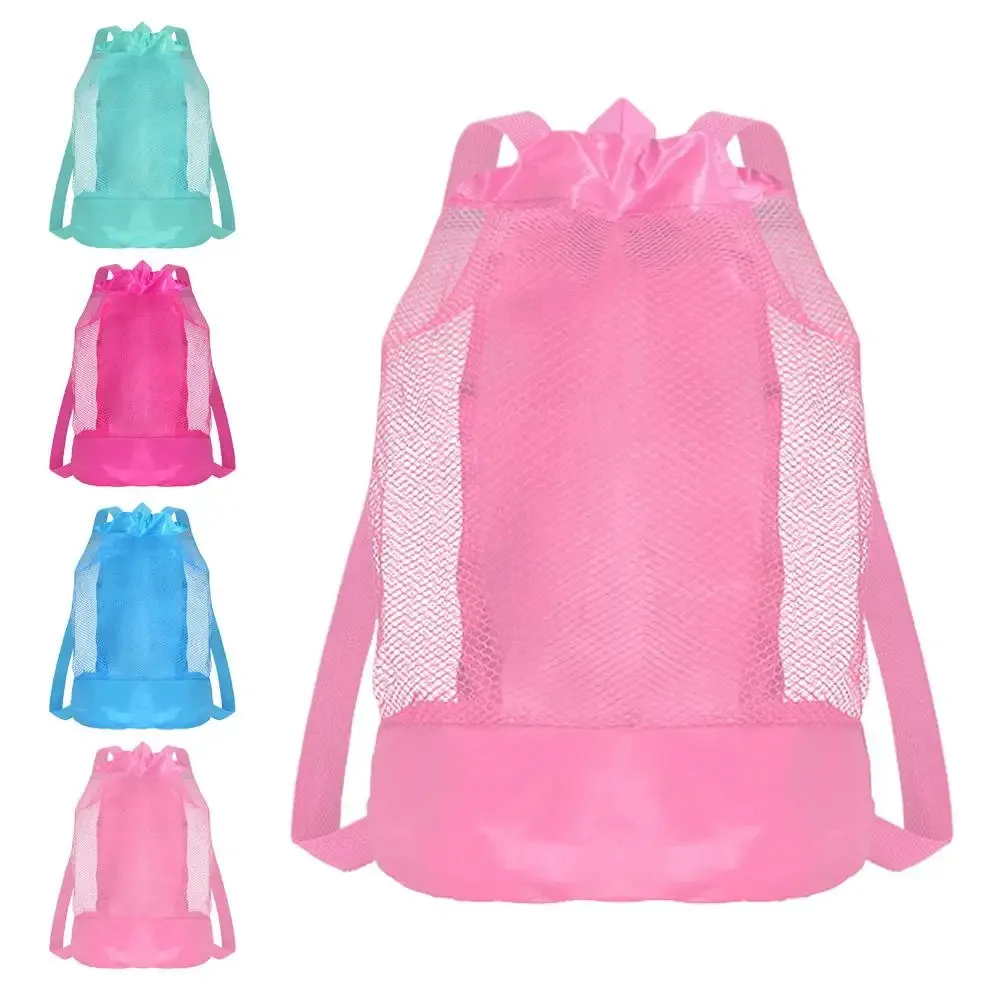 sac de rangement pour la plage, sac à dos de voyage multifonctionnel en filet de grande capacité, sac de rangement pour jouets et articles divers