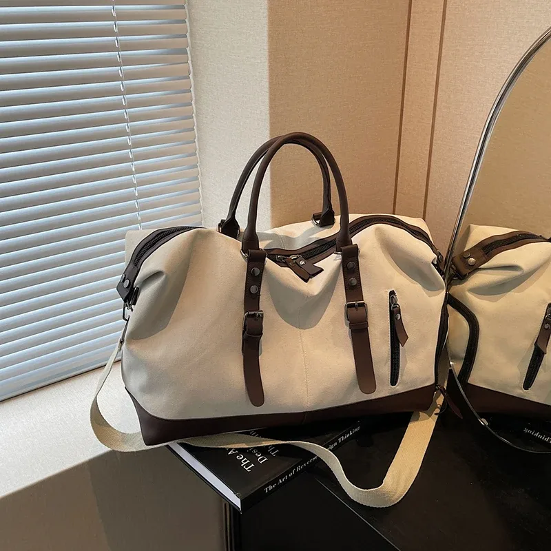 toile voyage polochon épaule sac à bandoulière compartiment pour chaussures salle de sport fitness en plein air sac à courte distance bagages week-end sac à main