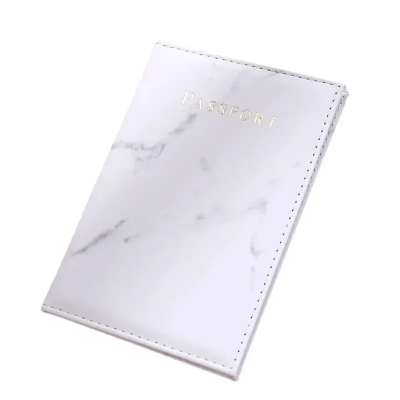 porte-passeport de voyage en cuir pu blanc, étui de couverture de passeport, portefeuille pour hommes et femmes, nouvelle mode