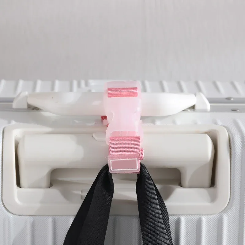 sangles de bagages réglables portables, accessoires de bagages à roulettes en nylon, sangles à boucle suspendues, sangles de sac de valise, crochets de verrouillage de ceinture