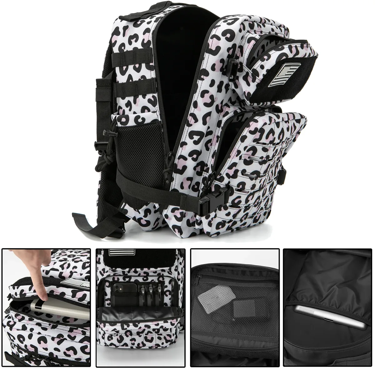 sac à dos tactique 25l pour hommes, sac de survie découpé au laser, petit sac de randonnée, sac de sport, sac à dos de randonnée avec deux porte-gobelets