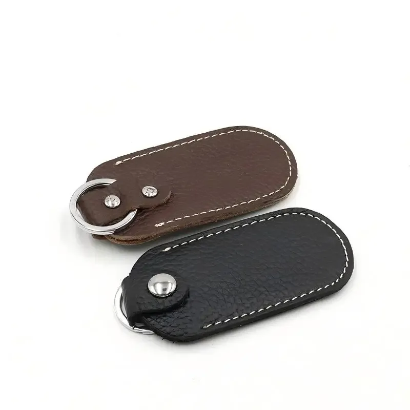 pochette de protection en cuir de vachette véritable pour clé usb, étui de rangement pour clé usb, porte-clés, accessoires