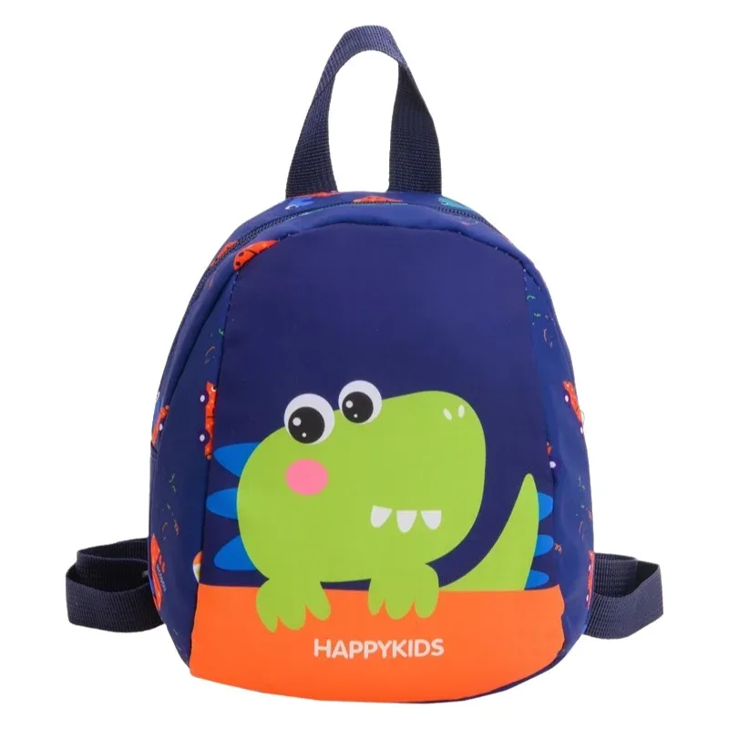 sac à dos dinosaure cartoon unisexe pour élèves de maternelle en nylon, léger, motif animal mignon, contraste de couleurs