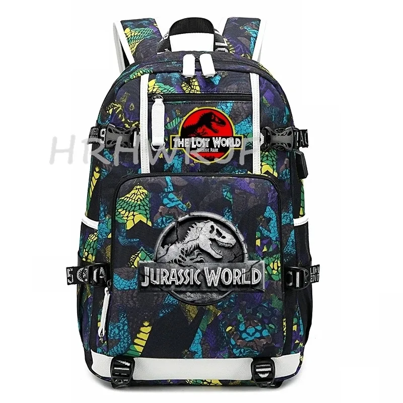 Sacs à dos Jurassic World Park, sac à dos tactique pour ordinateur portable, multifonctionnel, durable, pour voyage en plein air, randonnée, sac à bandoulière