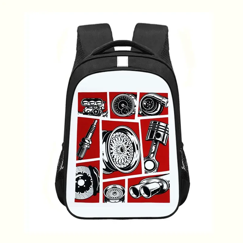 sac à dos imprimé voiture de course jdm pour hommes et femmes, moteur turbo, sac à dos pour enfants, sacs d'école pour adolescent, sac à dos pour ordinateur portable, sac de voyage, japon