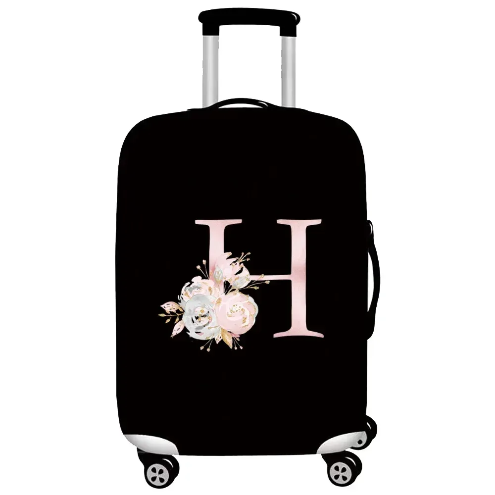 optics-juste de protection élastique pour bagages, housses de valise trempées, housse de chariot, accessoires de voyage, série pink flower, 18 "-32"