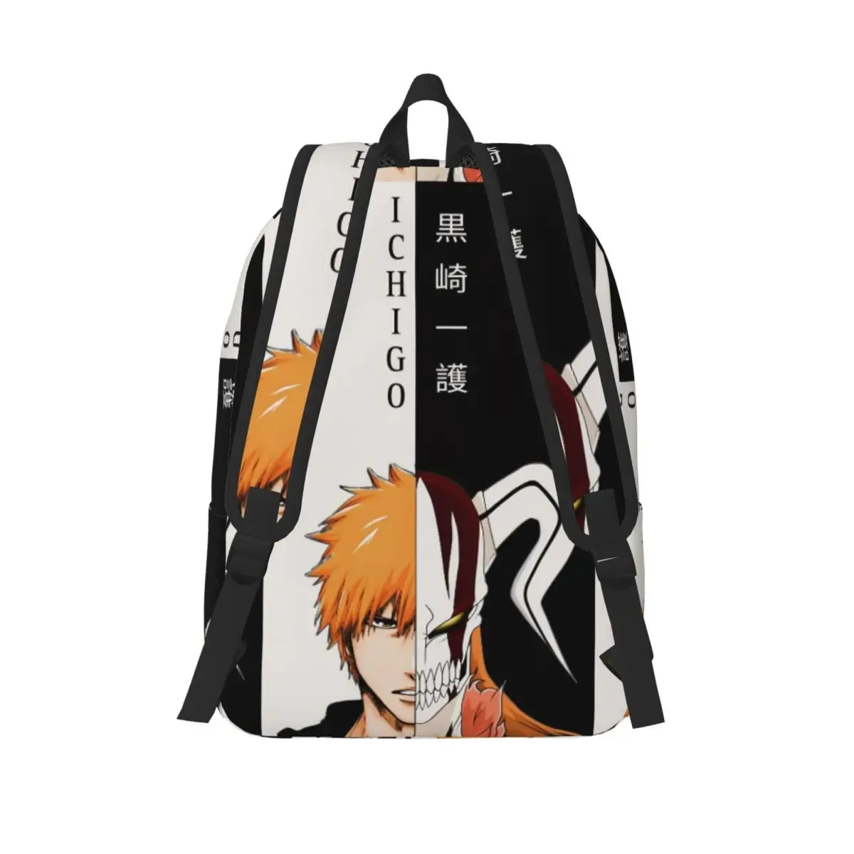 ichigo kurosaki anime bleach sac à dos d'étudiant, sac d'école, sac à dos de randonnée, sac de voyage pour hommes et femmes, sac à bandoulière