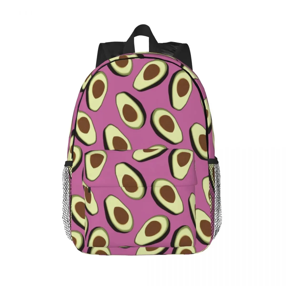 sac à dos à motif léopard avocat vert pour hommes et femmes, cartable pour étudiants, convient aux sacs pour ordinateur portable 15 pouces