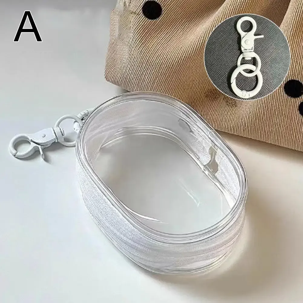 étui de présentation transparent pour poupée de 10 cm, mini pochette de rangement multifonction, organiseur portable pour câbles de chargeur de voyage, sac porte-clés