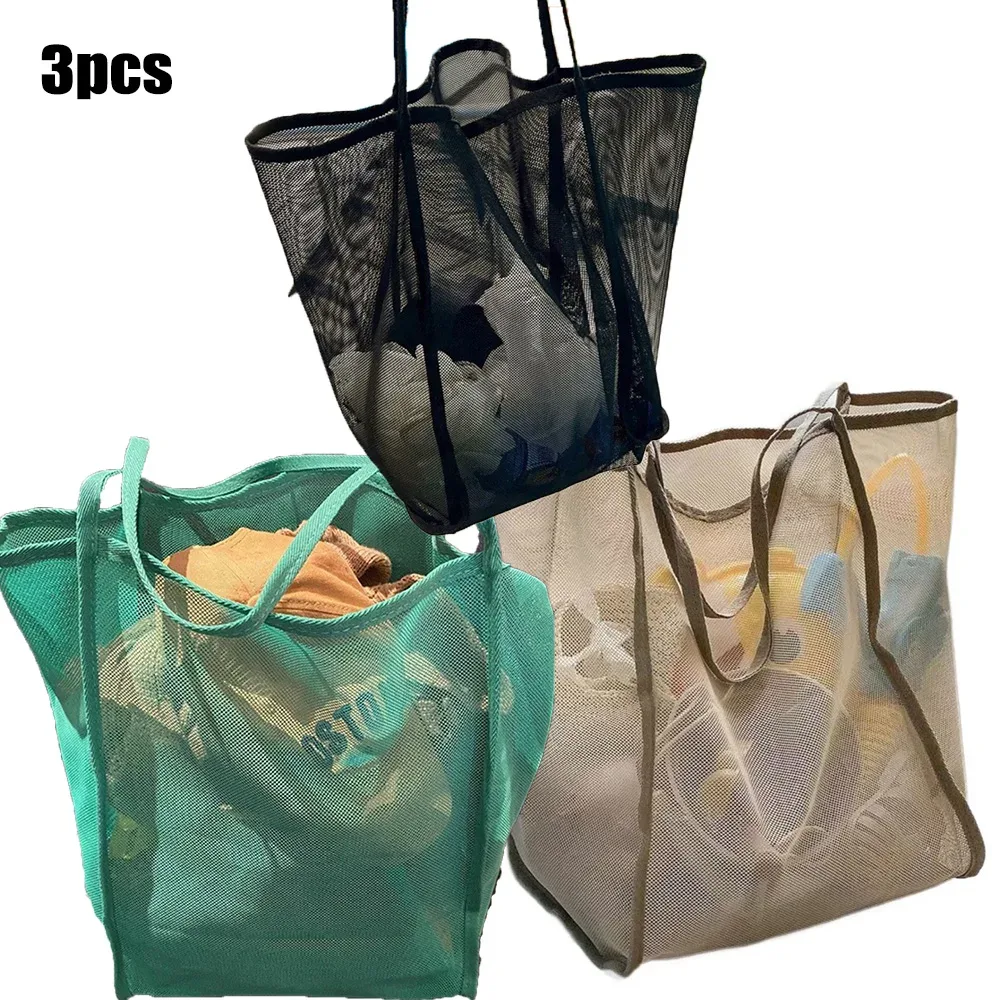 nouveau sac à bandoulière en maille polyvalent style ins, sac à main transparent grande capacité, sac de shopping léger grande capacité