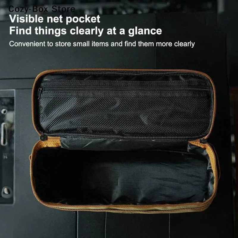 [zy] sac de rangement pour vaisselle de camping en plein air, grande capacité, pochette à couverts, sacs de pique-nique multifonctionnels portables, sac à main imperméable