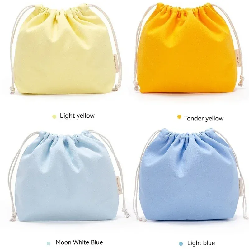 sac de rangement en coton à cordon de serrage, sacs en toile pour emballage cadeau de bonbons, pochette réutilisable pour articles divers à domicile, organiser les chaussettes anti-poussière, sous-vêtements