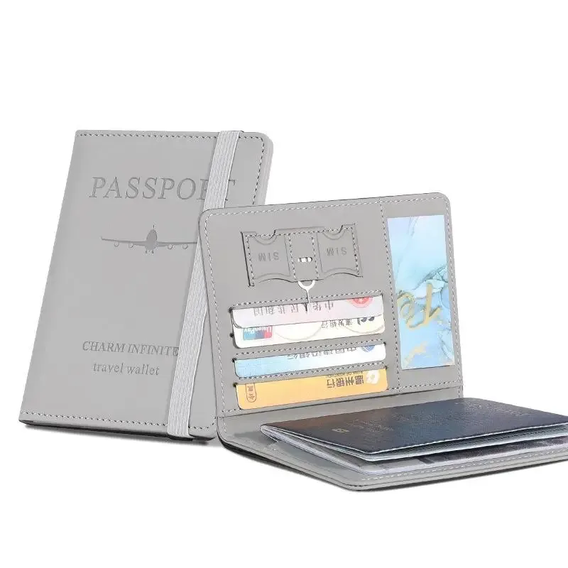 étui de protection imperméable pour passeport, en cuir pu, portefeuille pour cartes de crédit, joli porte-passeport pour femmes/hommes
