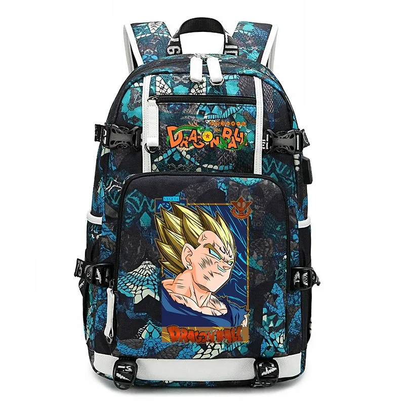 sac à dos pour étudiants avec imprimé dragon ball z, grande capacité, sac à dos décontracté pour enfants, adolescents, garçons et filles, pour l'école et les voyages