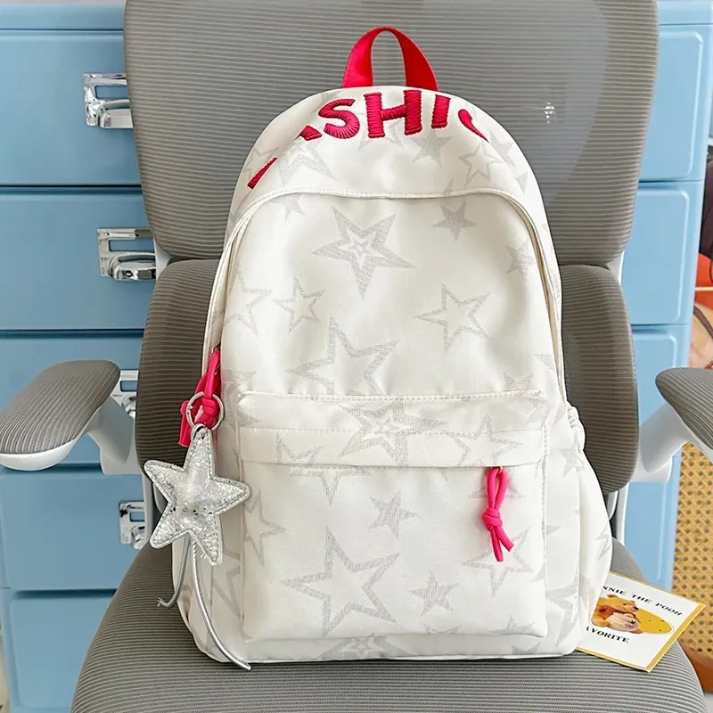 sac à dos tendance grande capacité pour lycée et université, style coréen léger et à la mode pour femmes