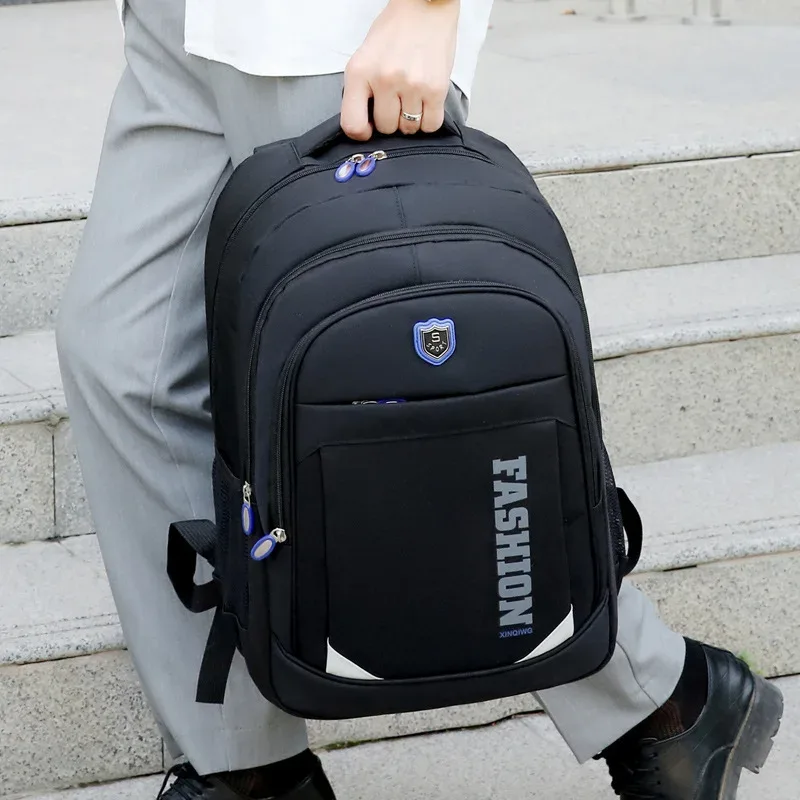 nouveau sac à dos décontracté de grande capacité pour hommes simple multifonctionnel voyage d'affaires pochette d'ordinateur pour l'université
