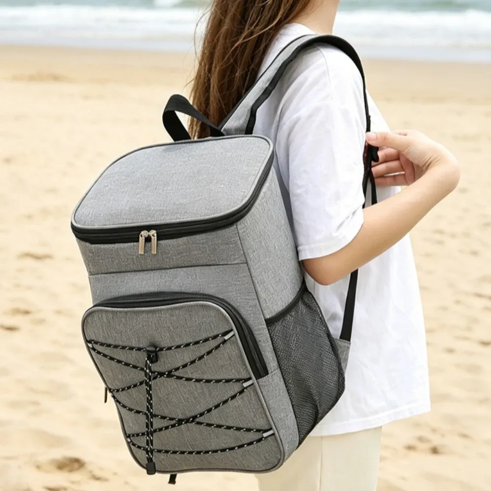 sac isotherme multifonctionnel, sac à dos portable, imperméable, grande capacité, pour le camping, le pique-nique, les boissons, les fruits