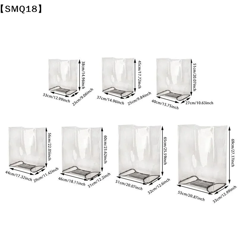 1 housse de protection transparente en pvc pour bagages - protection universelle anti-poussière et anti-rayures pour valises de 20 à 28 pouces【smq】