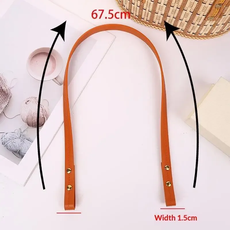 sangles de sac avec rivets, longueur 72cm, sangle de poignée en cuir pu, sangle de sac à bandoulière détachable, accessoires de remplacement pour sac diy, 2 pièces
