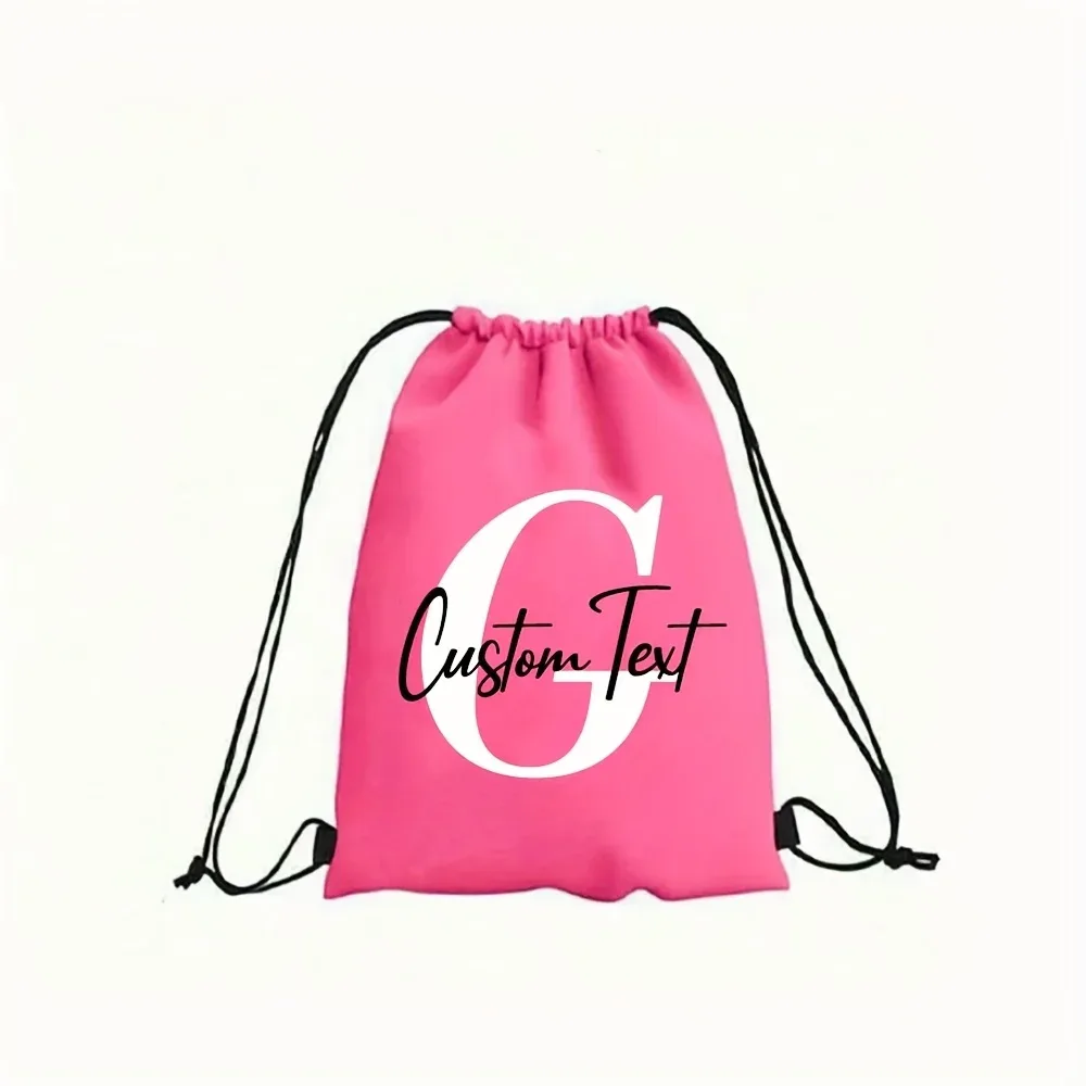 sac à dos personnalisé avec initiales, sac de sport, sac de natation, sac de gym, sac de club après l'école, multifonctionnel