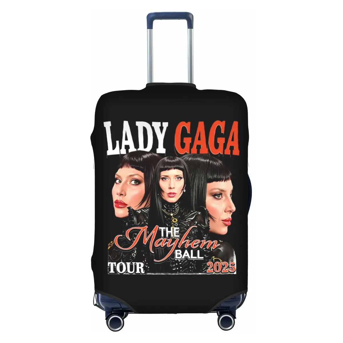 housse de valise élastique de voyage american singer l-lady g-gaga, protection pour valise adaptée aux bagages de 18 à 32 pouces