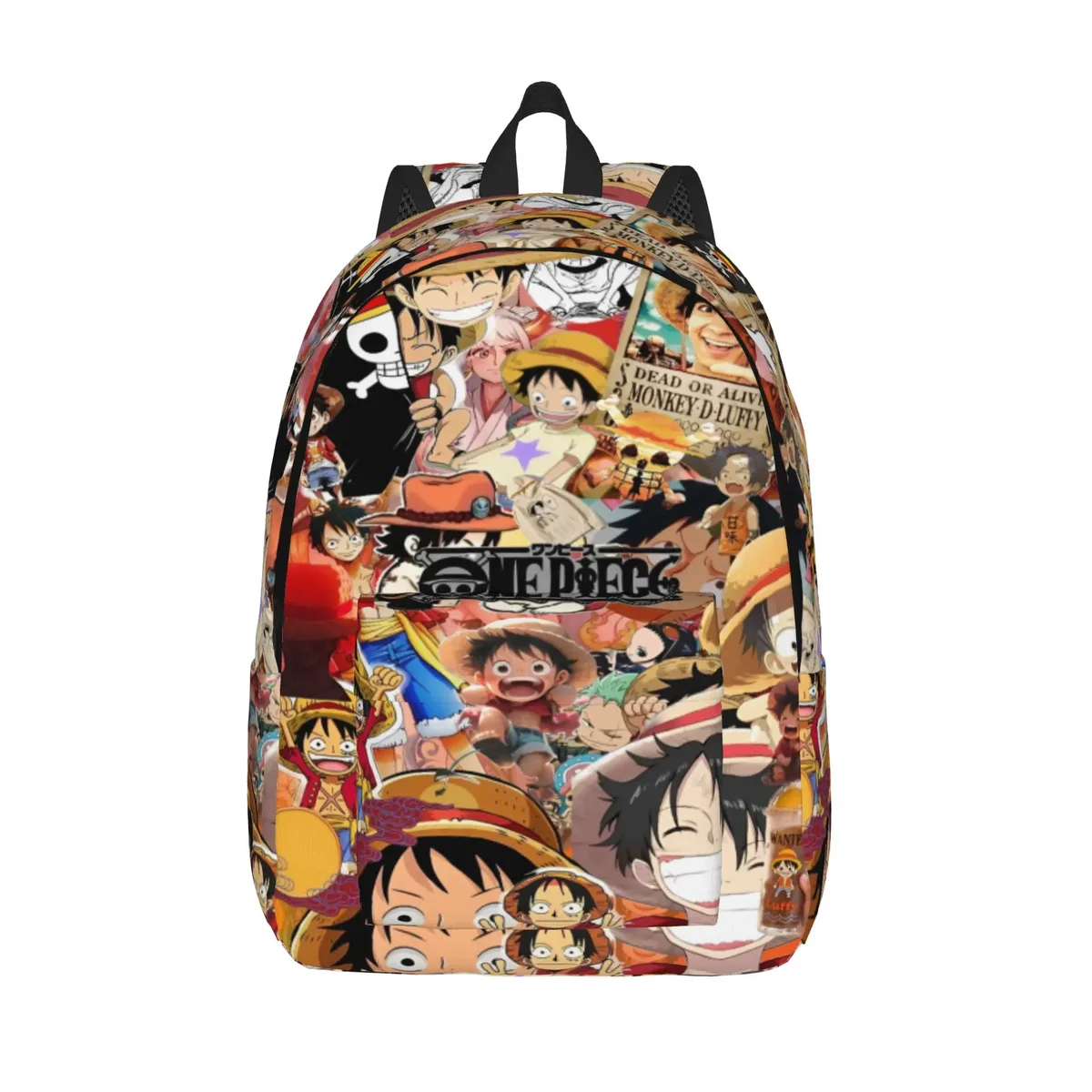 sac à dos décontracté luffy one piece pour le sport, le lycée, les affaires, sac à dos de jour pour hommes et femmes, sac à bandoulière pour ordinateur portable