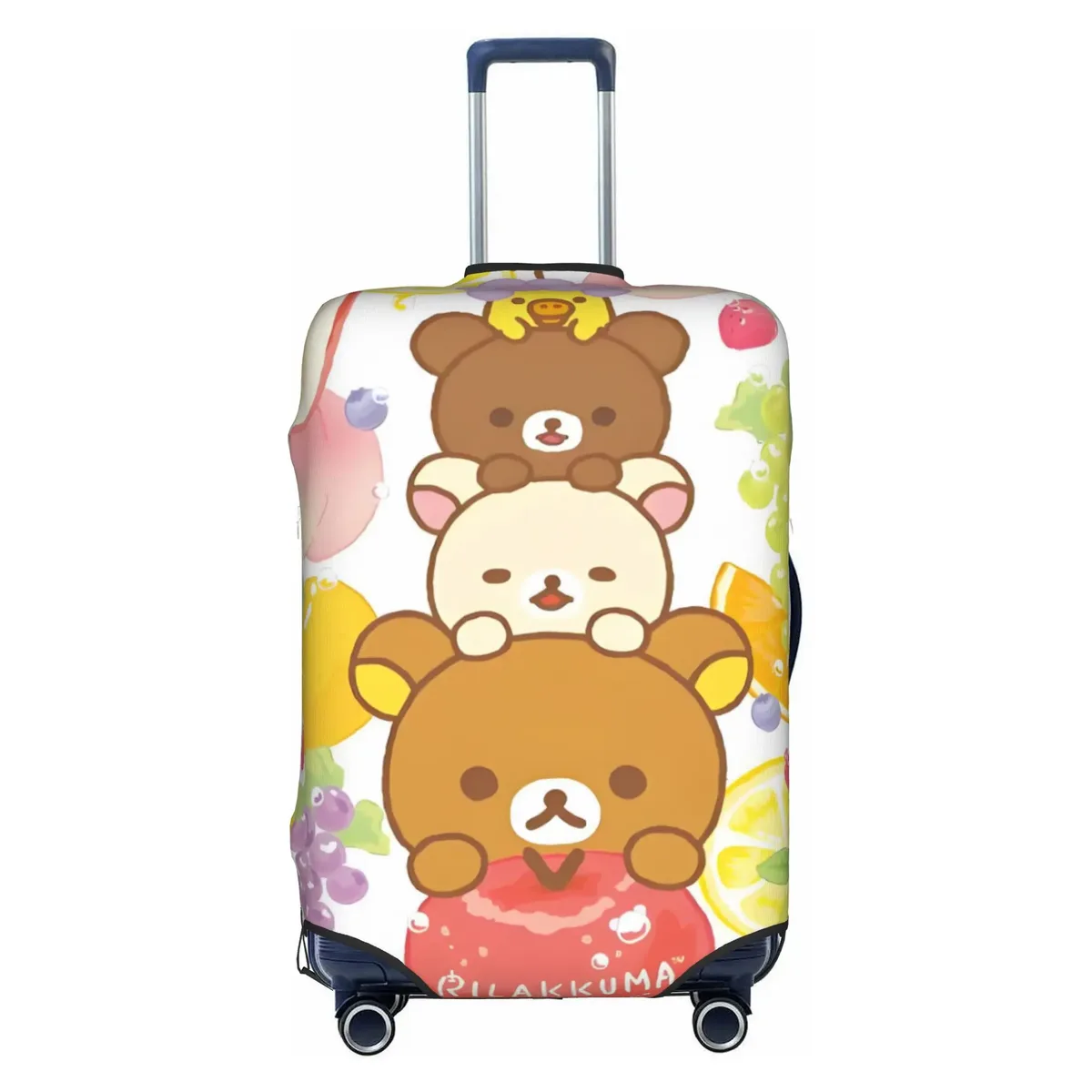 housse de valise personnalisée r-rilakkumas, housse de protection lavable pour bagages, motif ours de dessin animé mignon, pour 18-32 pouces