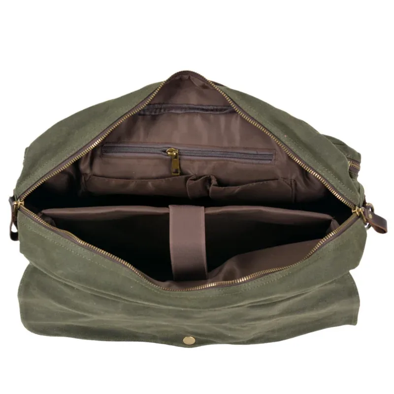 sac pour homme en toile cirée souple, sacoche d'affaires, sacoche pour ordinateur portable 15,61 pouces, sac à main décontracté, sac à bandoulière, sacoche bandoulière