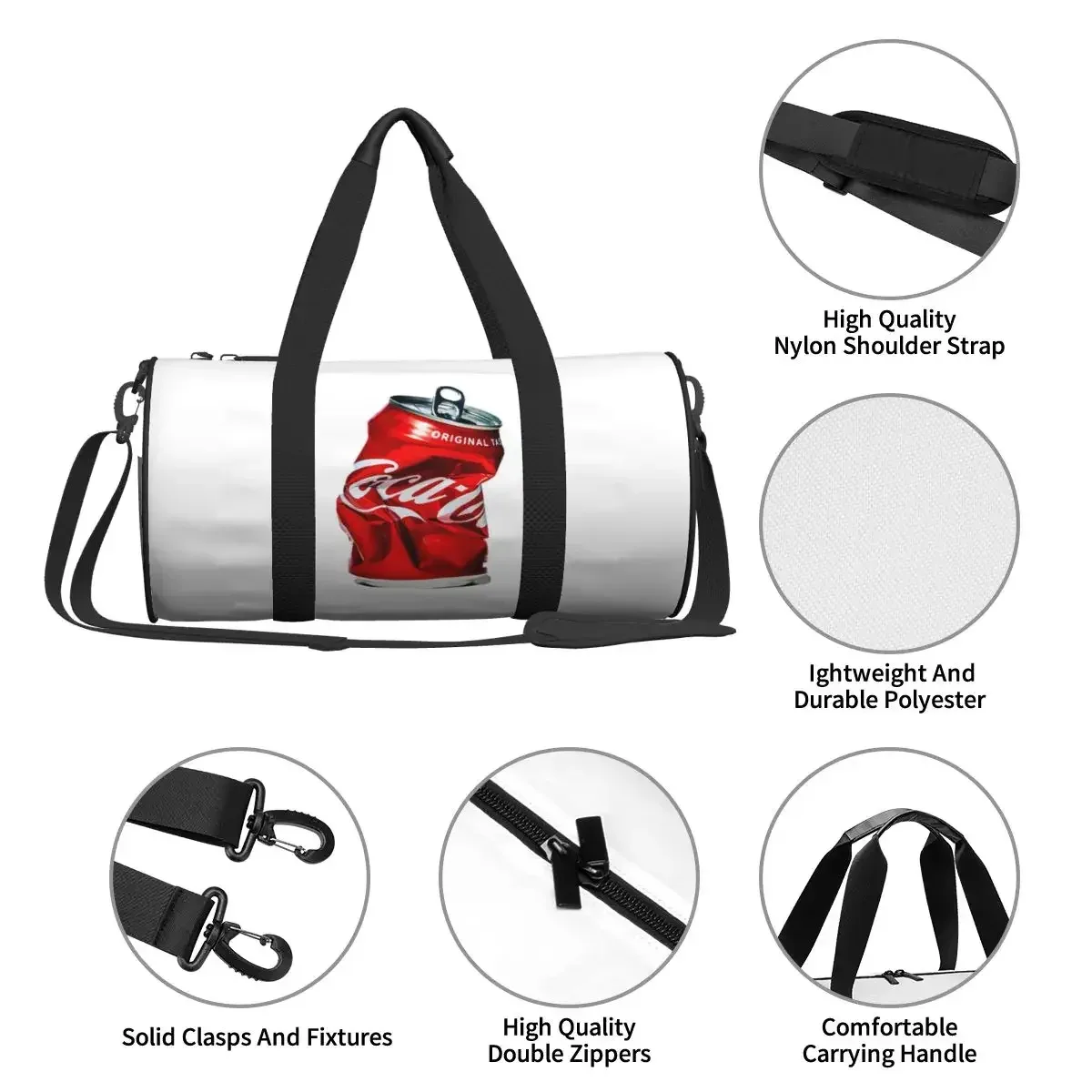 coca cola grand sac de sport sac de sport multi-fonctionnel sacs de voyage sacs à main sac de fitness