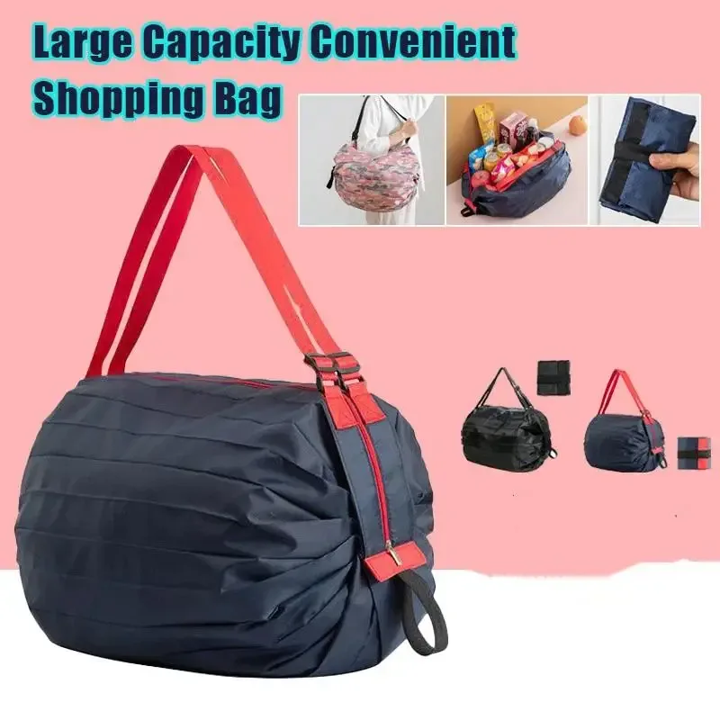 sac de shopping pliable ultra léger, sac de voyage à une épaule, grand sac d'épicerie portable, sac de shopping écologique pour supermarché, portable