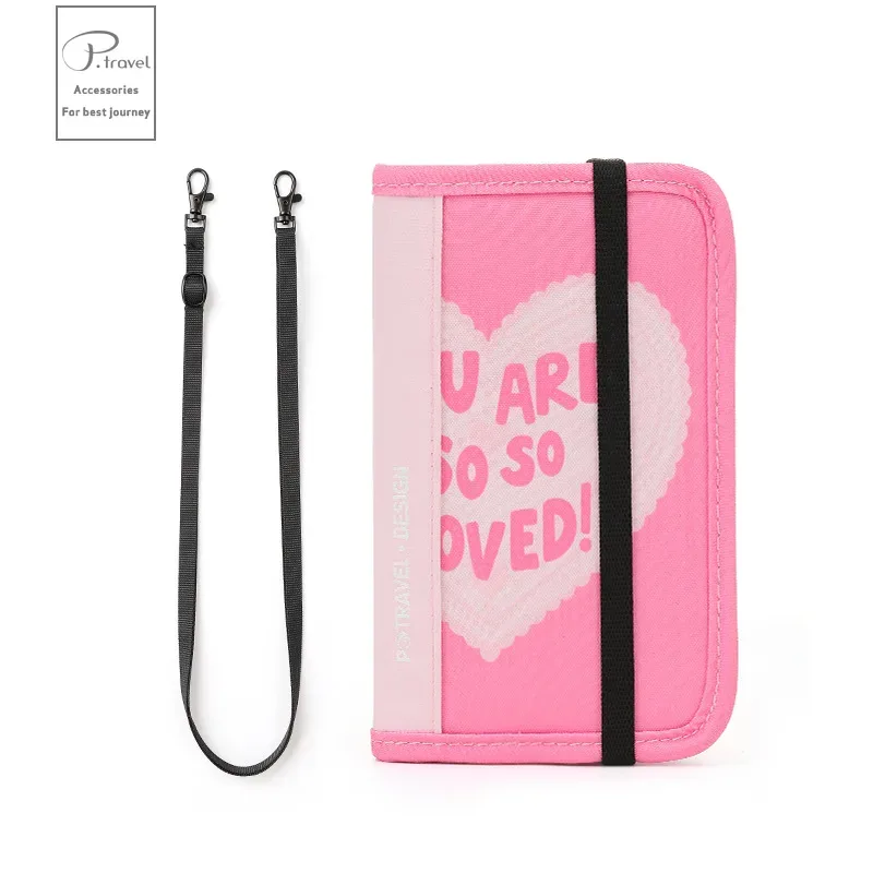 portefeuille de voyage rfid, porte-passeport, organisateur de cartes de crédit, pochette à fermeture éclair, organisateur de documents, accessoires de voyage antivol