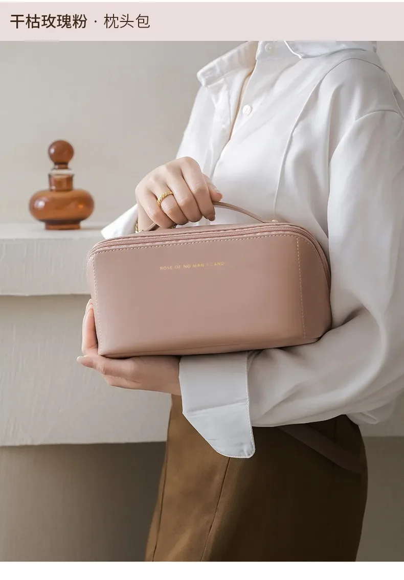 sac à cosmétiques populaire de grande capacité pour femmes, sac de rangement de cosmétiques portable de voyage, étanche, grand t, offre spéciale