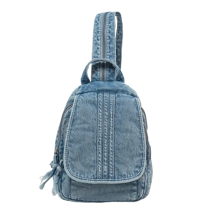 sac à bandoulière multifonctionnel en denim, sac à dos de haute qualité pour femmes, sacs messager décontractés polyvalents de grande capacité, nouveau