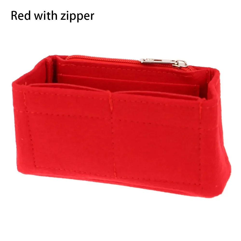 sacs de rangement durables, 1 pièce, sac d'insertion en feutre, sac de voyage portable, sac multi-poches, organisateur pour mini sac longchamp