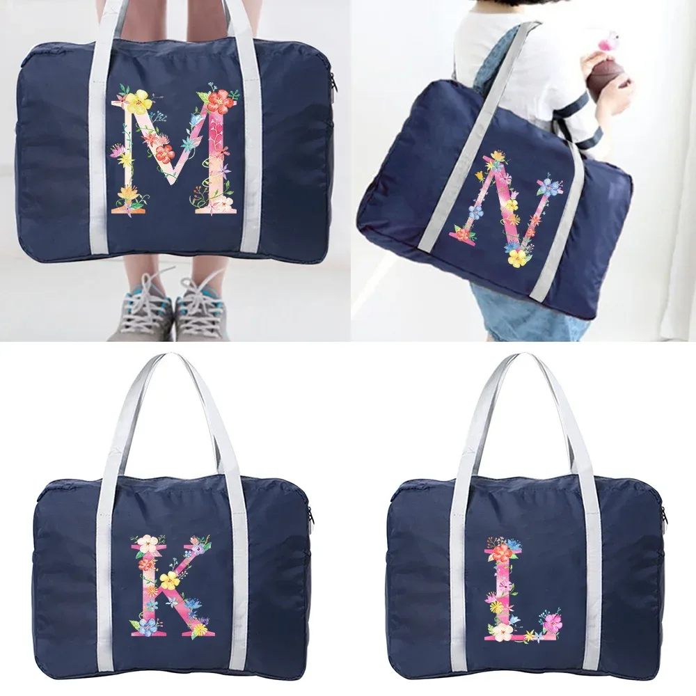 Sacs de voyage portables pliants, sac de rangement de voyage de grande capacité, sac de compagnie aérienne multifonctionnel, sacs à main de voyage mobiles