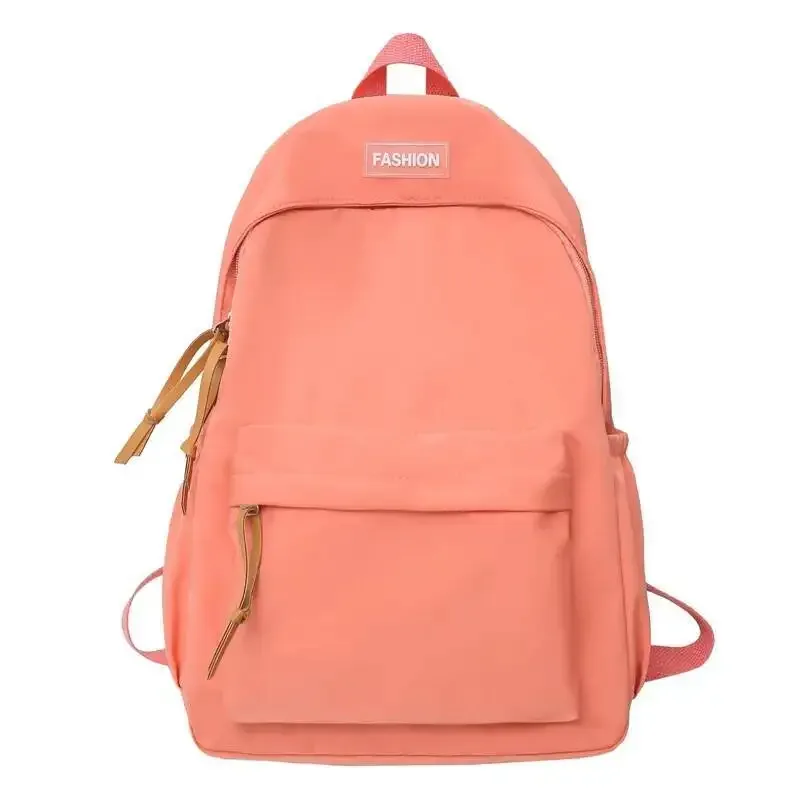 sac à dos simple de couleur unie, nouvelle mode, version coréenne, style ins pour collégiens et lycéens, 2025