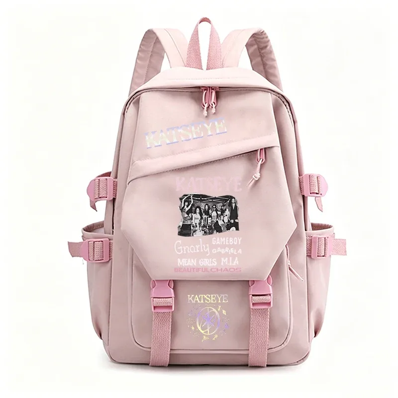 sac à dos kpop-katseye pour femmes et hommes, sac de voyage pour adolescentes, sacs d'école, sacs à dos pour ordinateur portable, sac quotidien, sac à dos pour équipe de danse