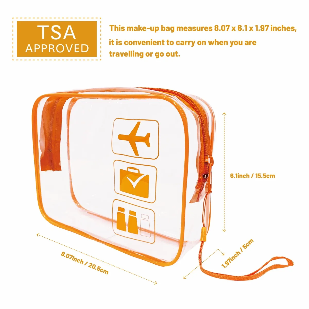 sac à cosmétiques transparent de voyage pour hommes et femmes, trousse de toilette étanche, sacs de maquillage, sac de maquillage transparent à fermeture éclair, boîte de rangement