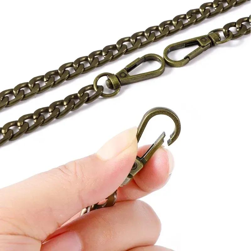 chaîne de sac en métal et aluminium de 120cm, pièces de rechange, accessoires pour sac à main à bandoulière pour femmes, bricolage, sangles détachables faites à la main