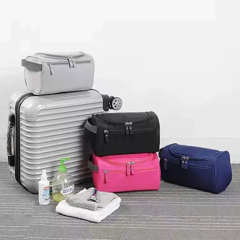 trousse de toilette de voyage suspendue avec crochet, organiseur de cosmétiques étanche pour la salle de bain et les voyages d'affaires