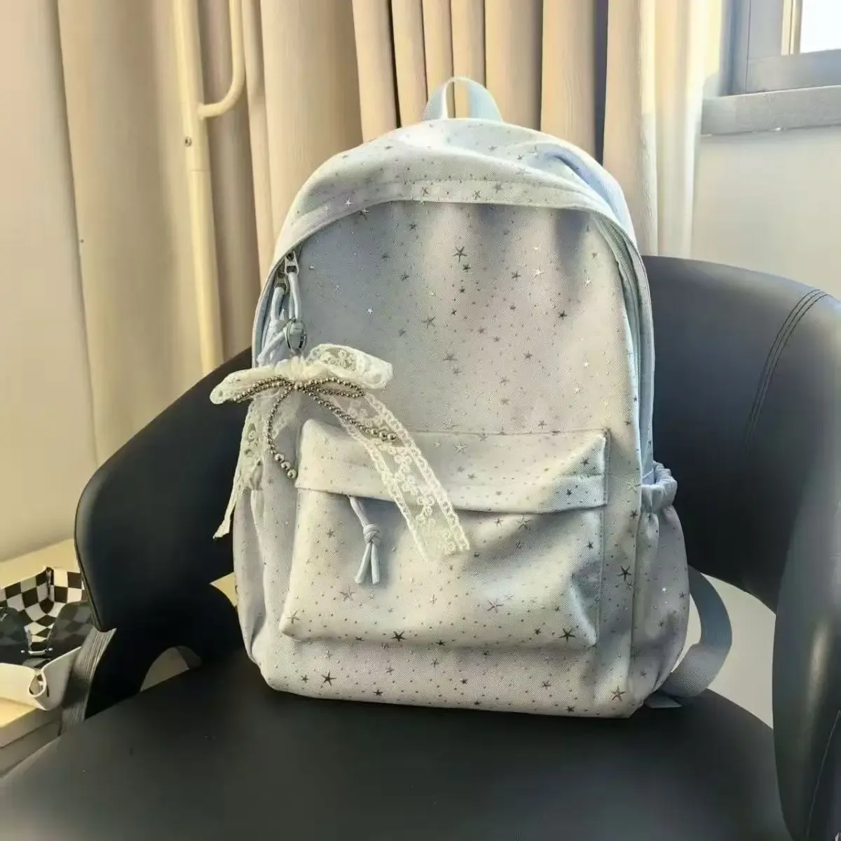 nouveau modèle de sac à dos en forme d'étoile de style japonais pour filles, adapté à l'école ou aux voyages